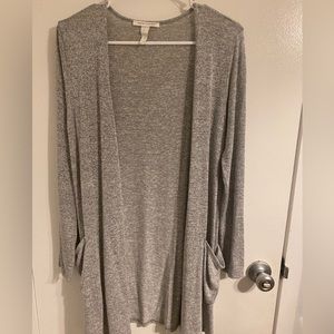 Lightweight gray cardigan